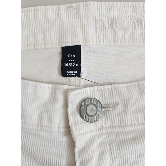 Gap ~Woman Size 14/32R~ Off-White Corduroy Premium Skinny Pants Cotton Blend. - Picture 2 of 14